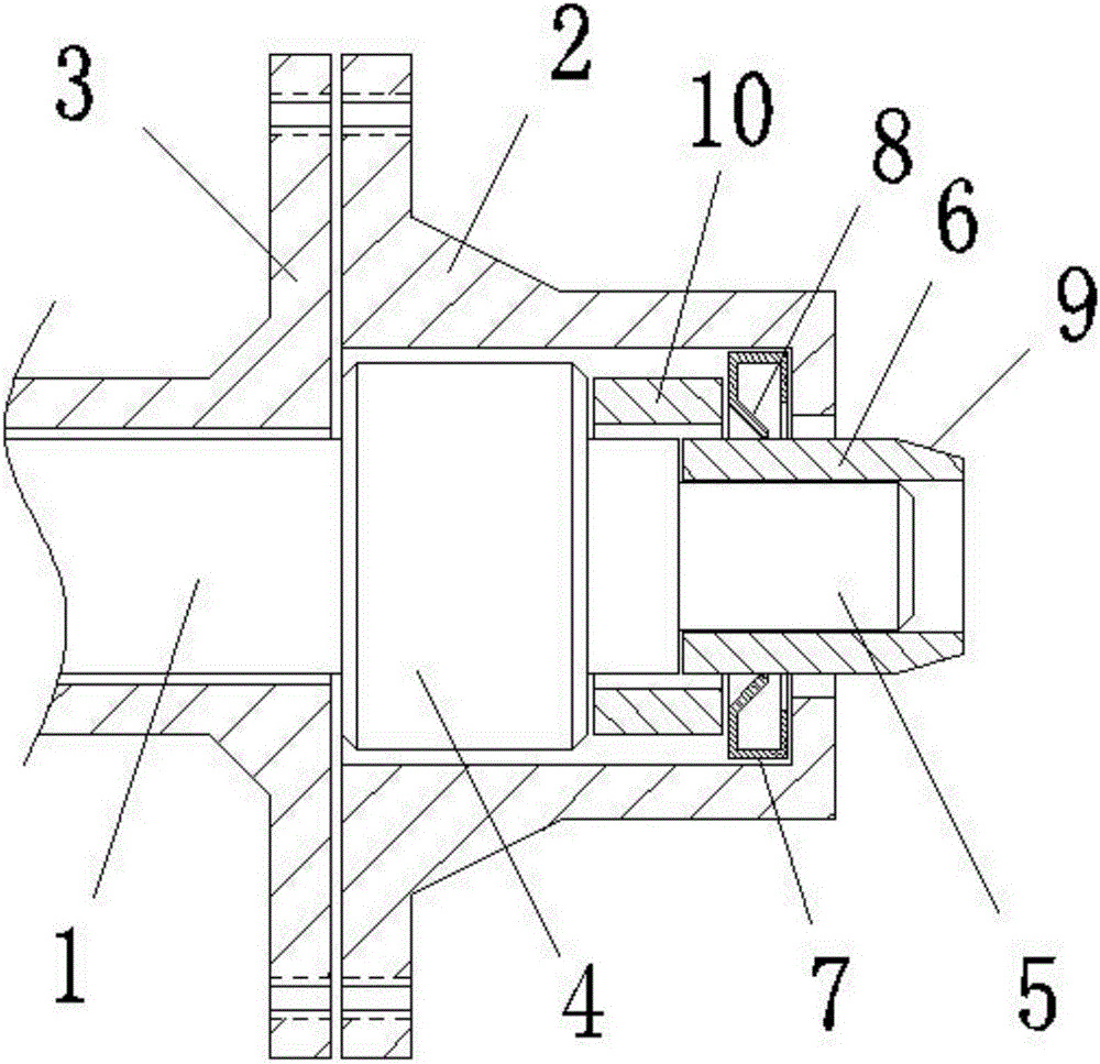 Shaft sleeve and fastening ring positioning assembly