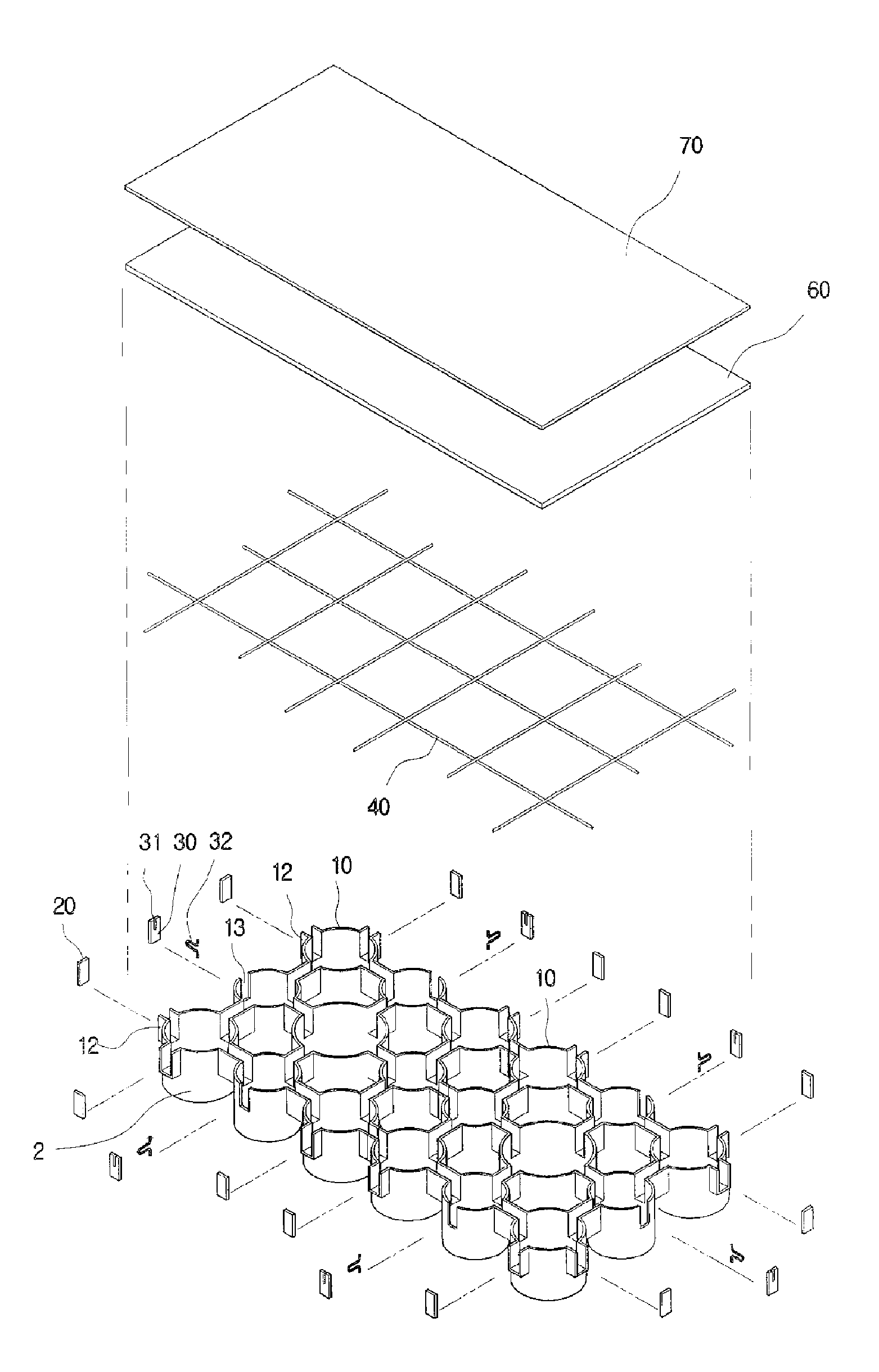 Method of manufacturing watercourse blocks continuously arranged on the spot