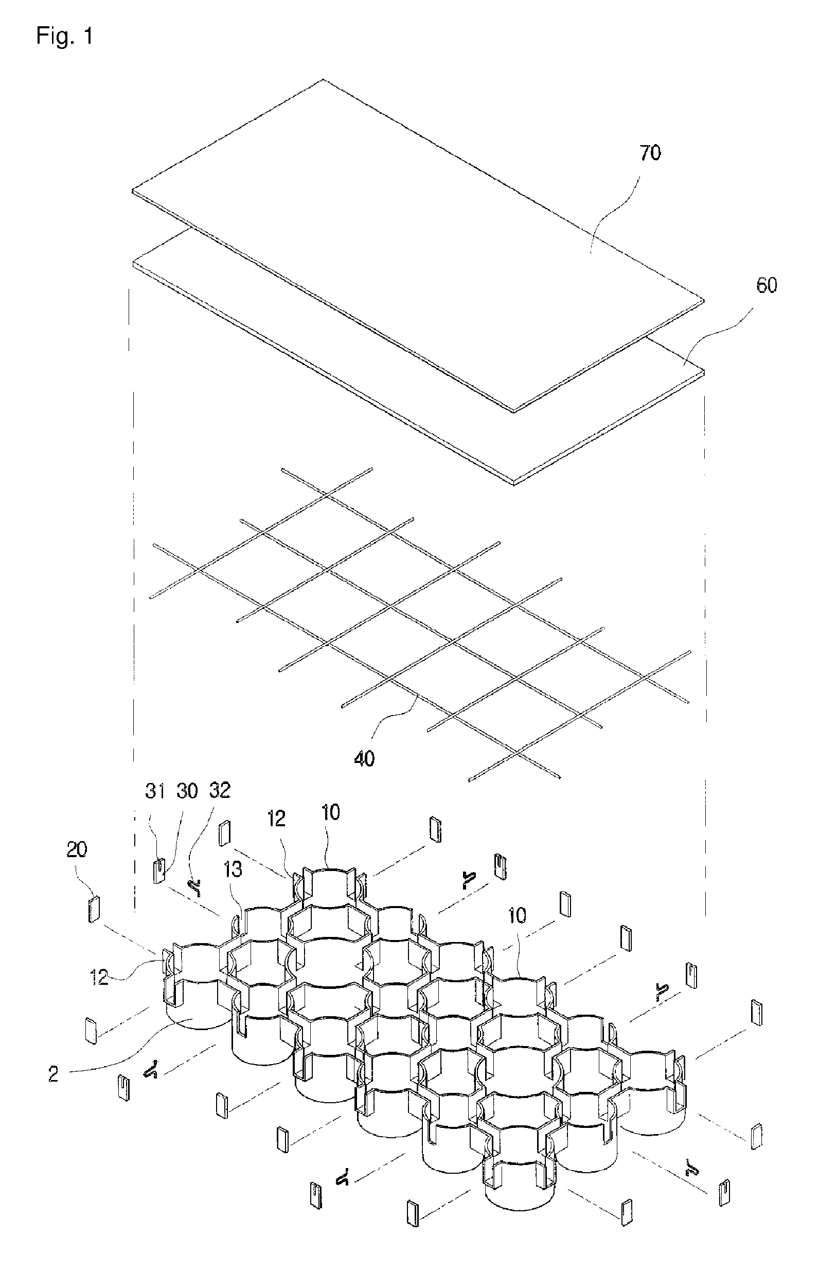 Method of manufacturing watercourse blocks continuously arranged on the spot