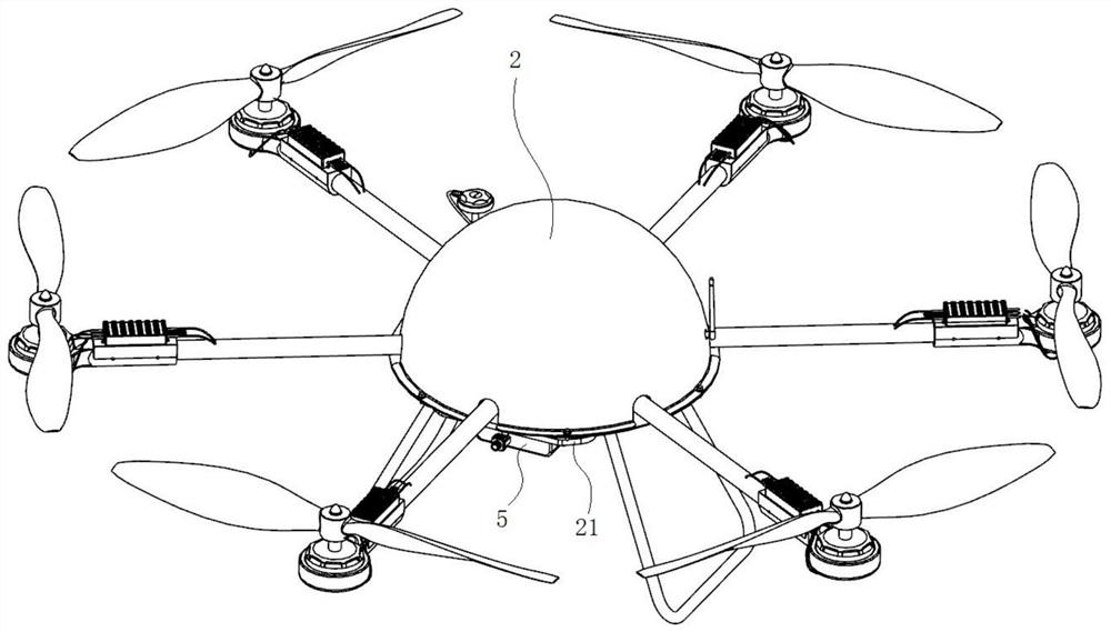 A drone target detection device