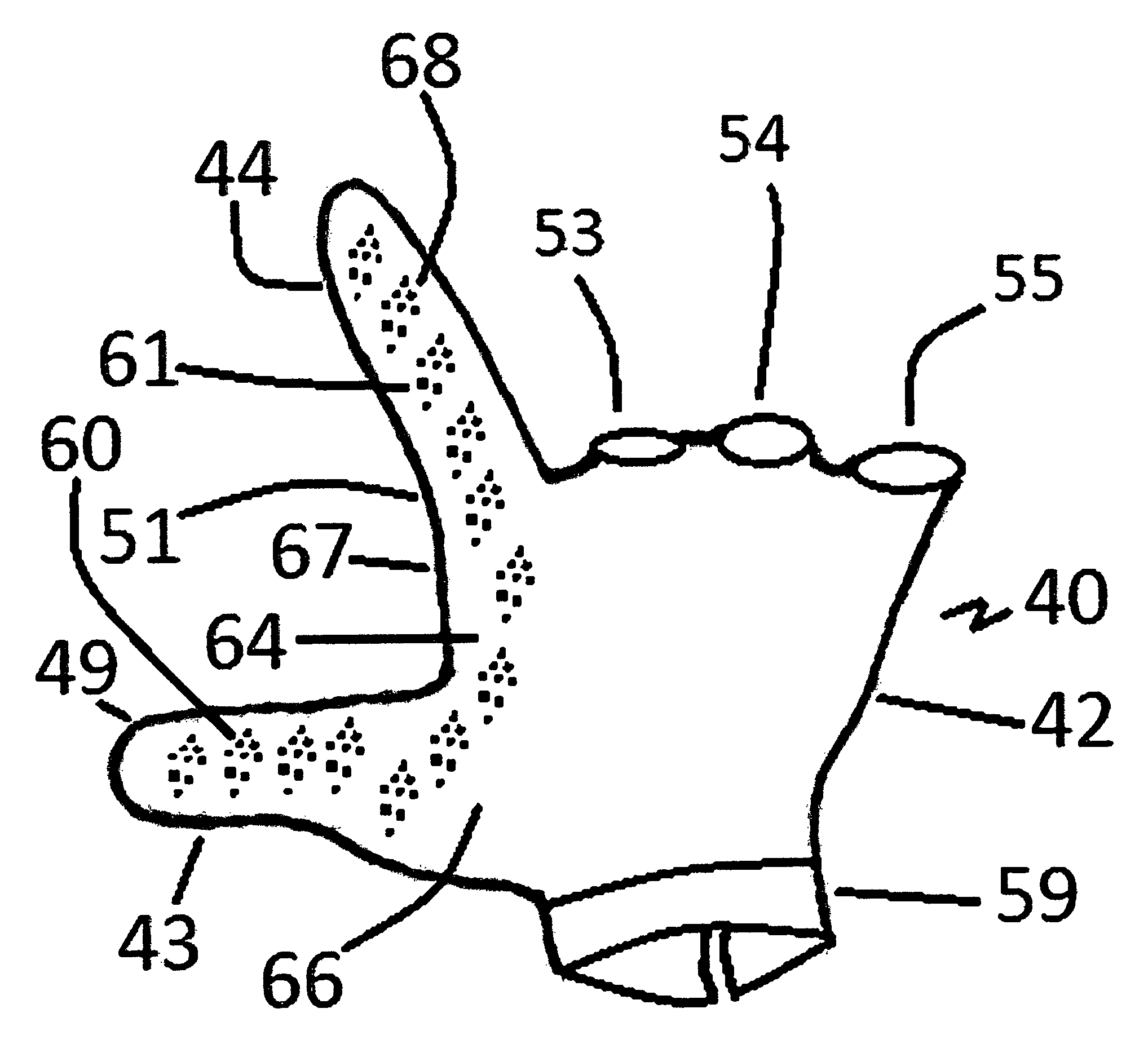 Partial-fingered gloves