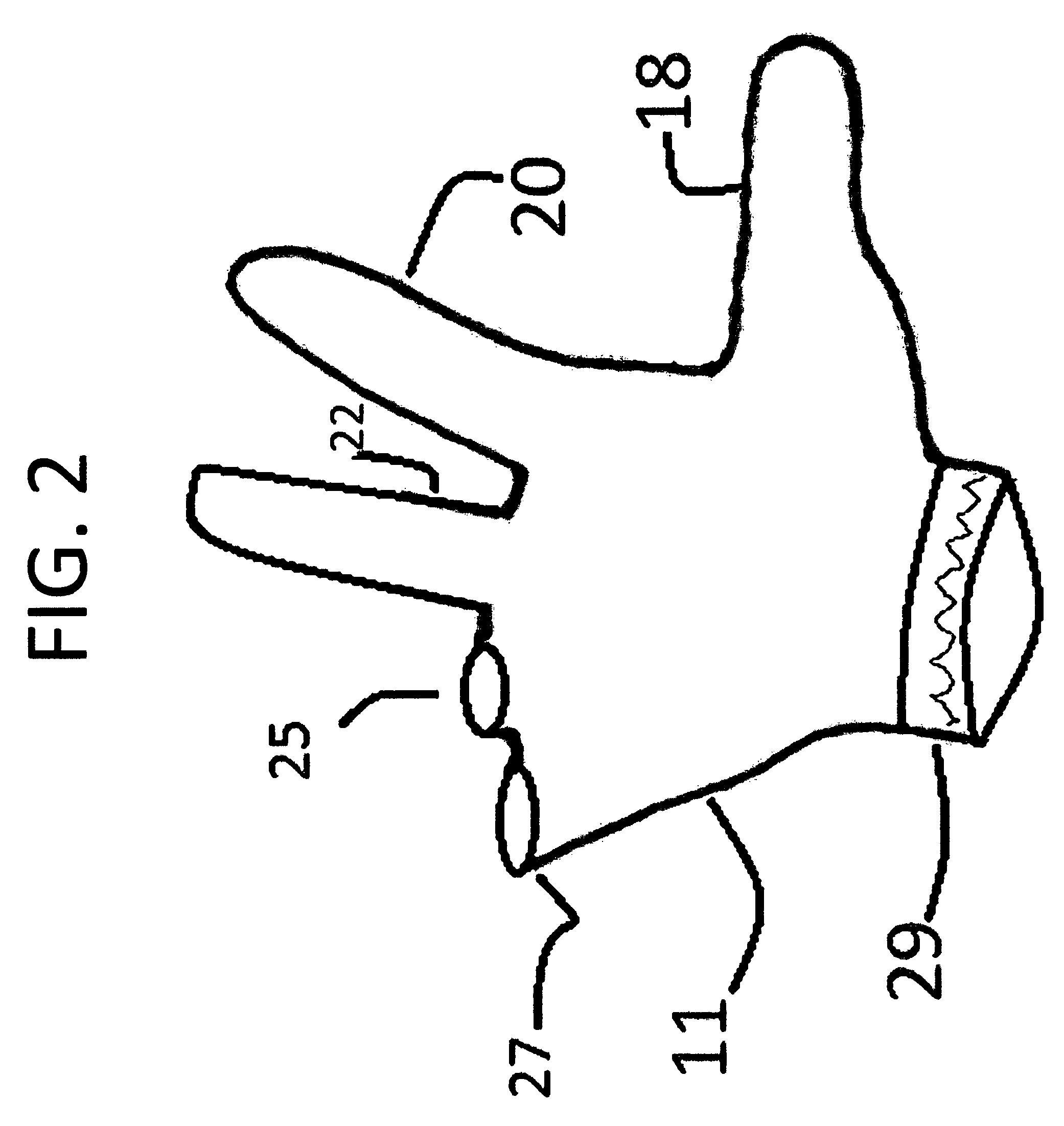 Partial-fingered gloves