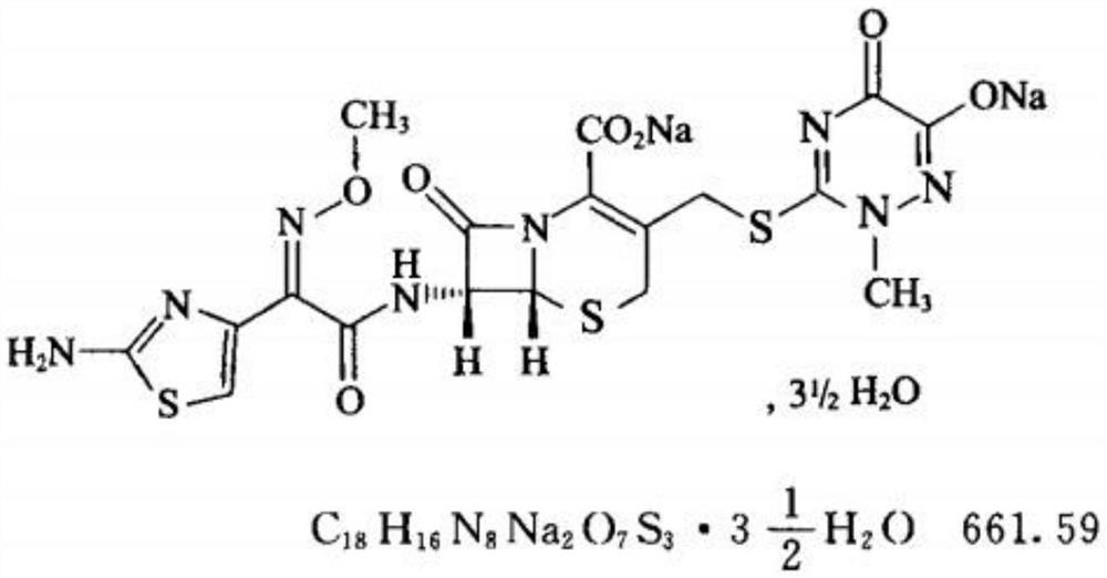 A kind of preparation method of ceftriaxone sodium powder injection preparation for injection