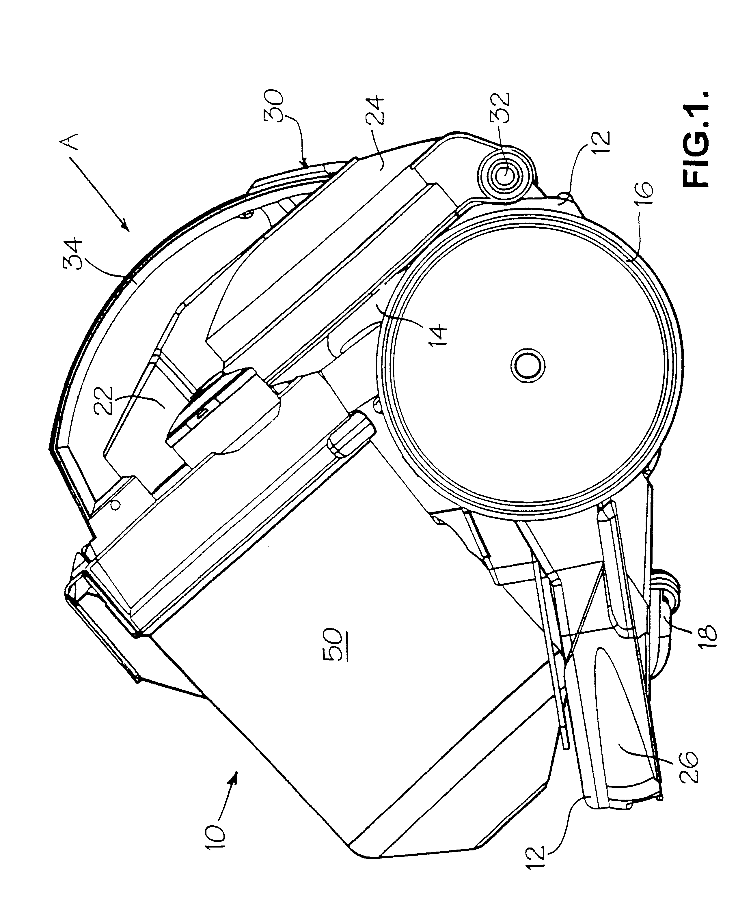 Cyclonic separating apparatus with tangential offtake conduit