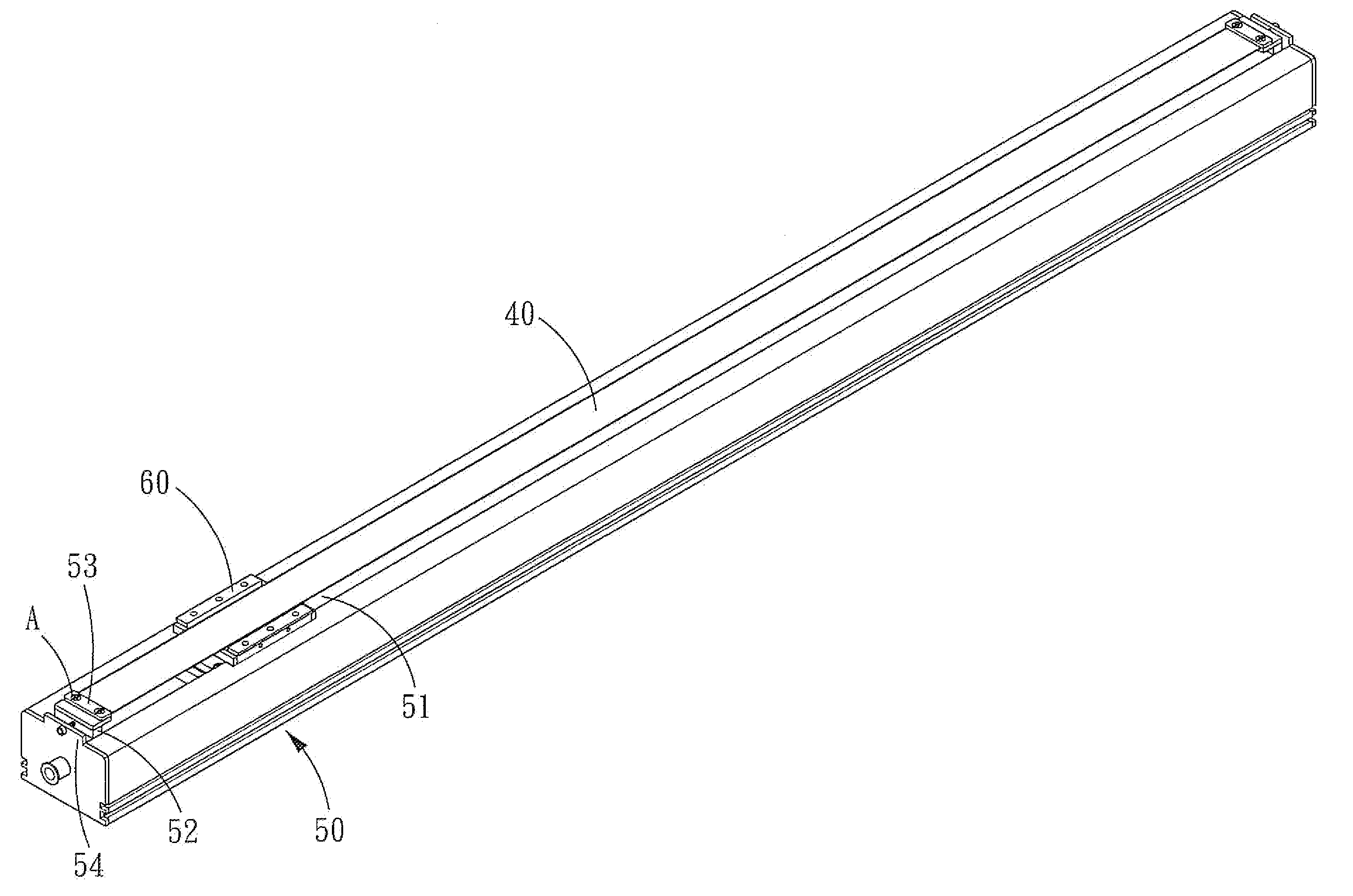 Linear Table with an Adjustable Dust-proof Structure