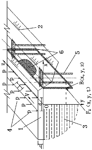 Traffic load damping structure and construction method