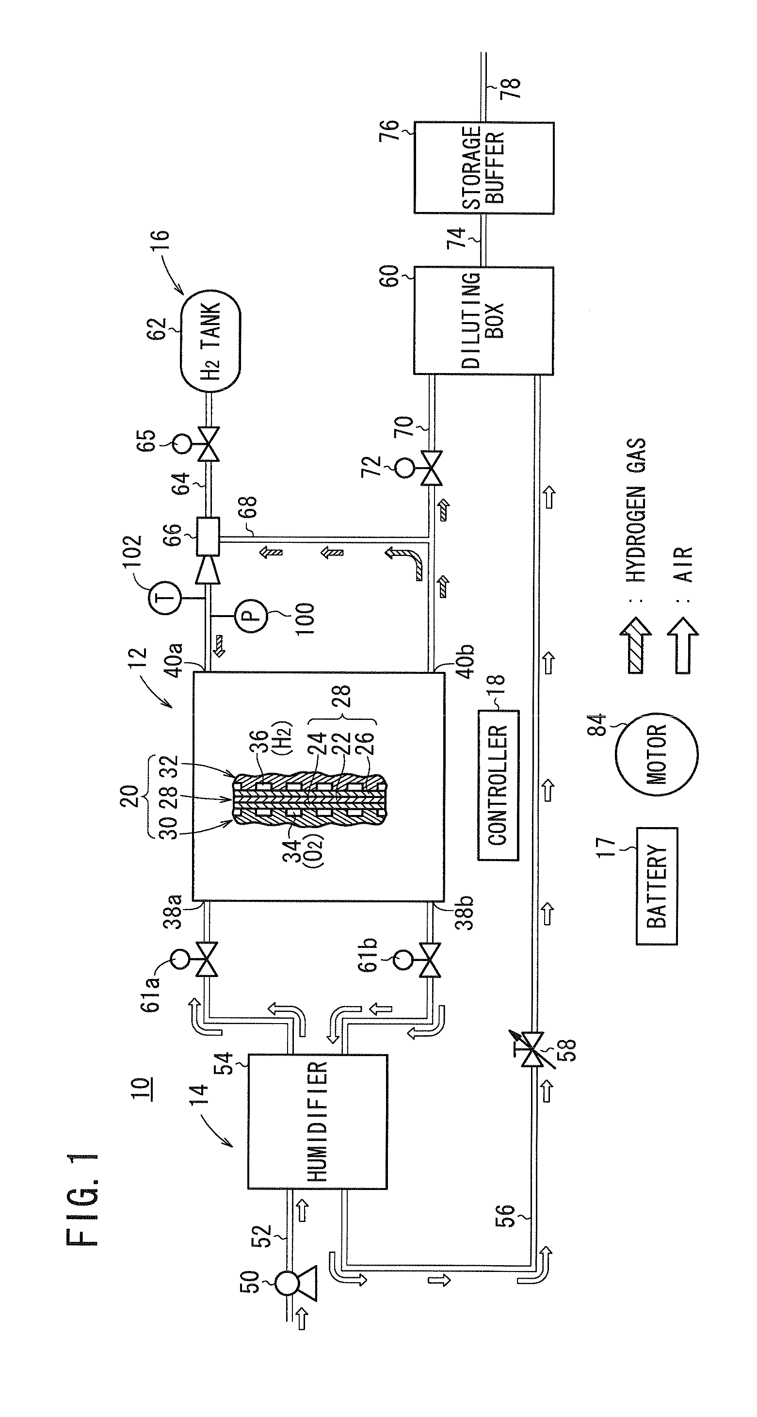Method of shutting down fuel cell system