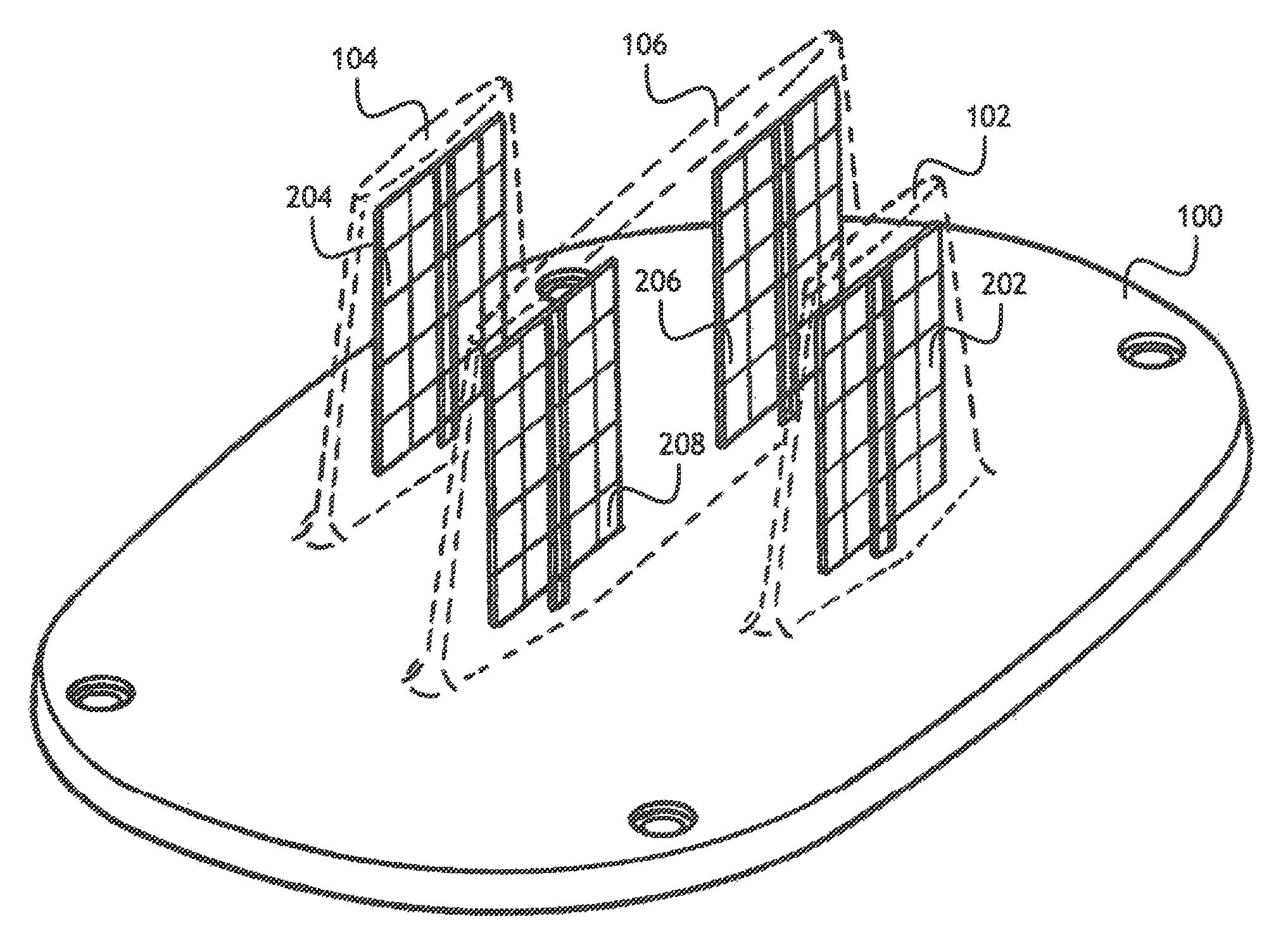 Tri-fin TCAS antenna