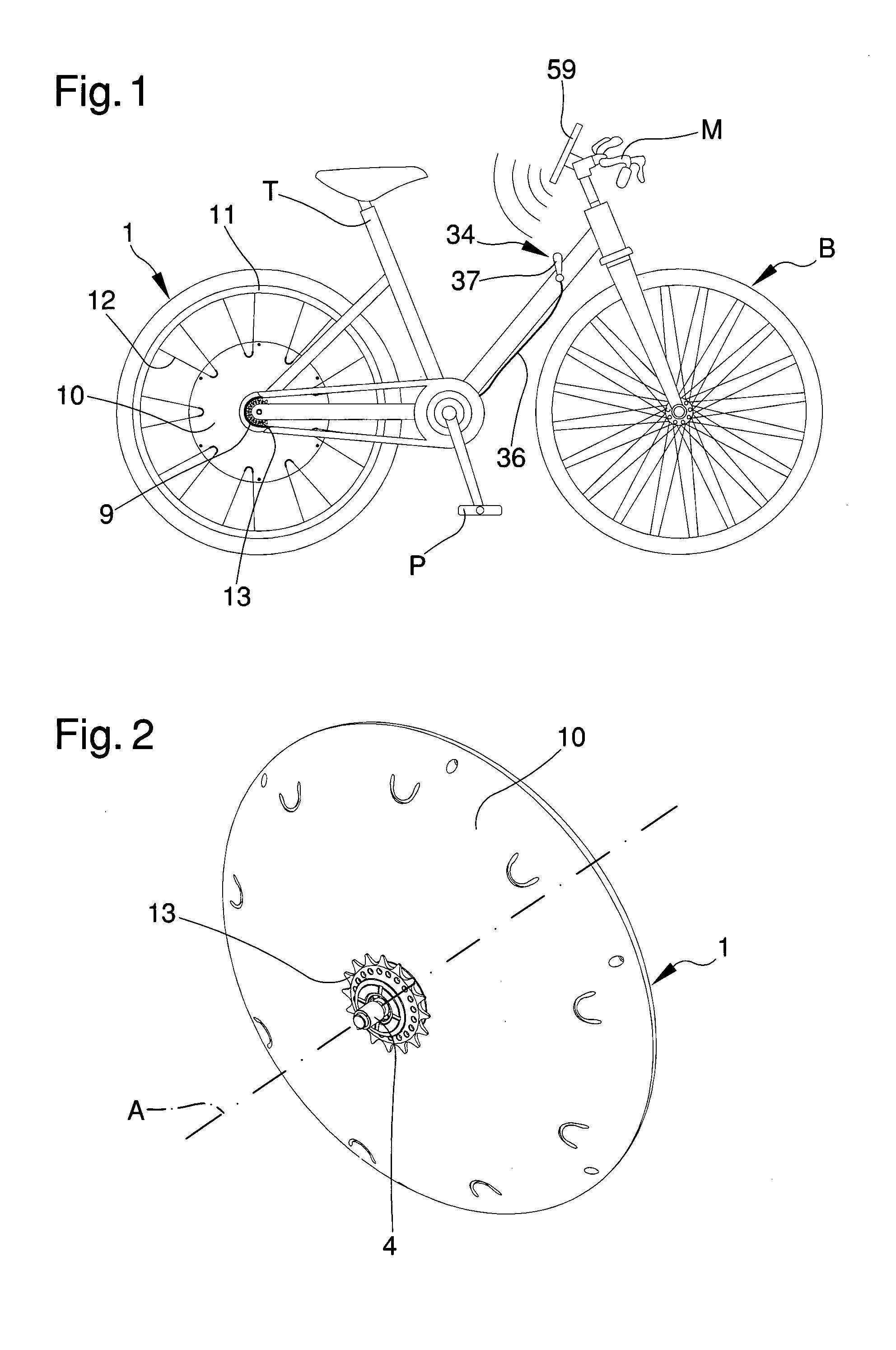 Wheel for pedal-assisted bikes