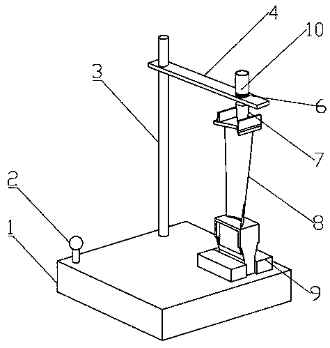 Contact detection device for blade wax model of gas turbine engine and detection method thereof