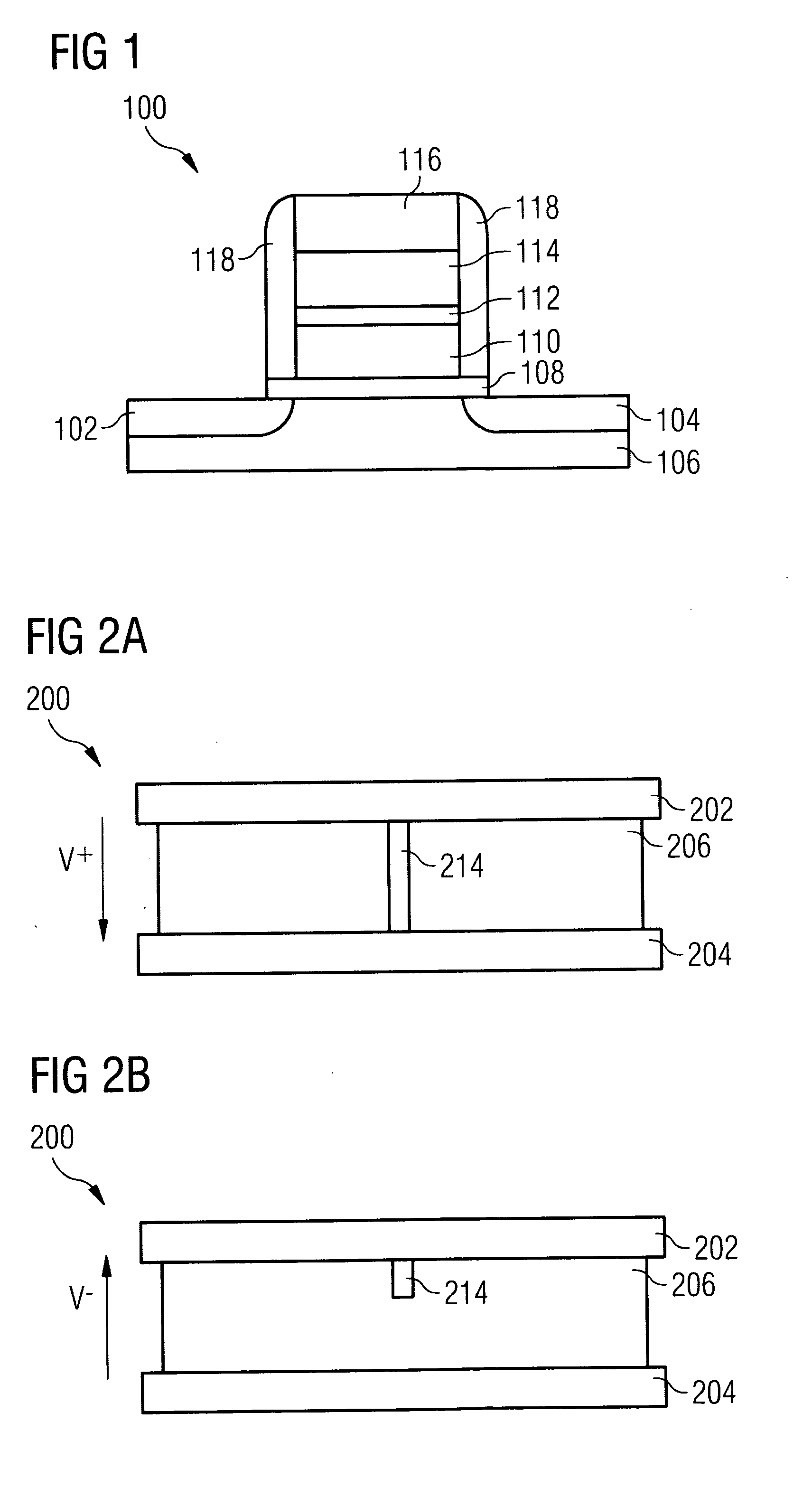 Modifiable gate stack memory element