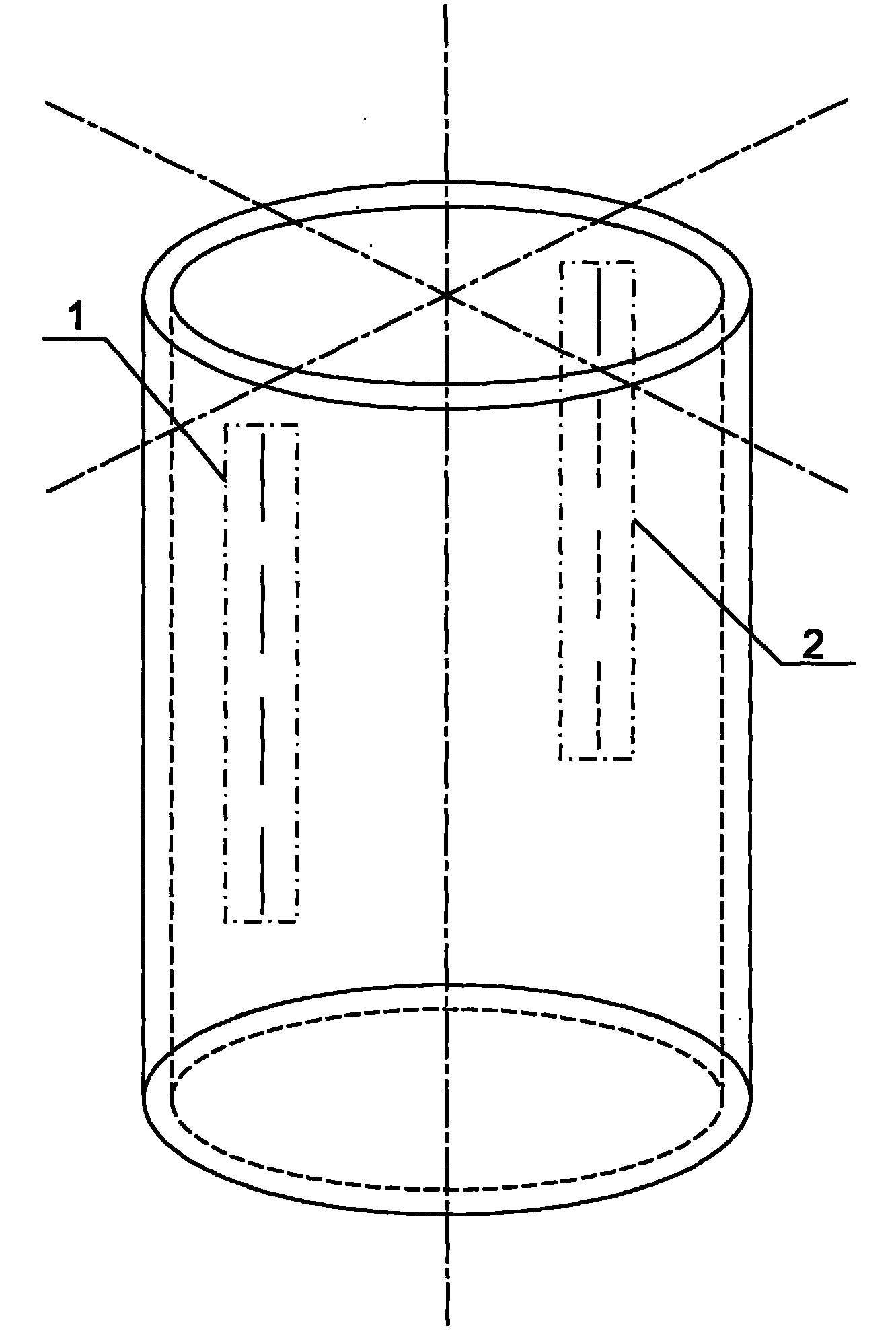 Ultrasonic fault detection method for heat check compound filling defect of thick-wall aluminum alloy pipe