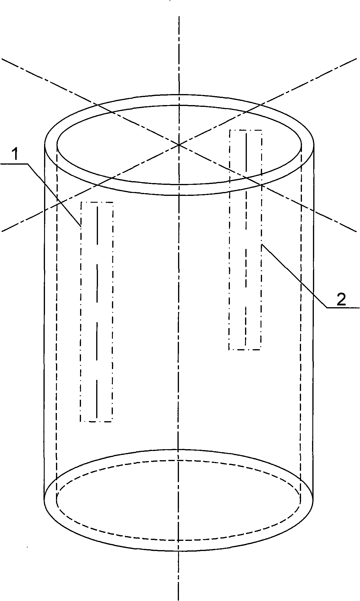 Ultrasonic fault detection method for heat check compound filling defect of thick-wall aluminum alloy pipe