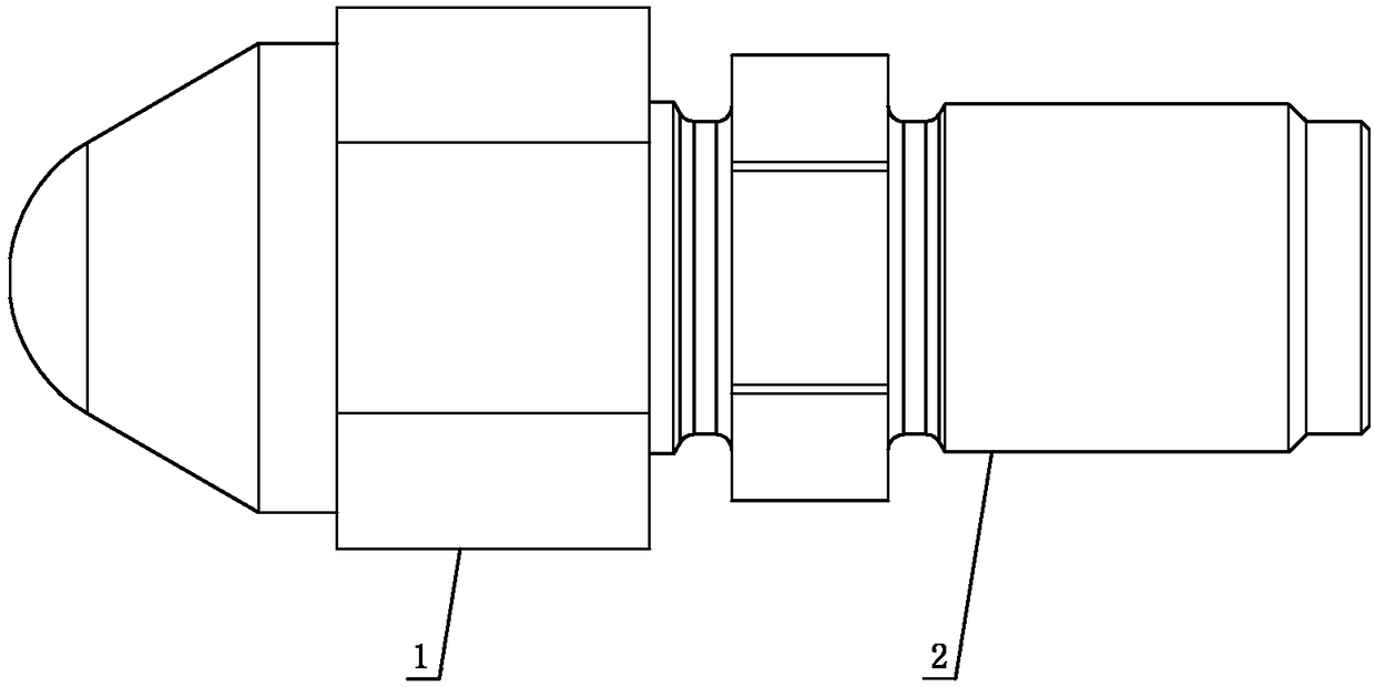 Comb type mixing nozzle of injection molding machine