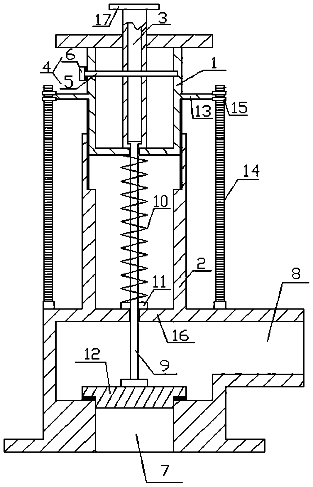 An adjustable safety valve for a boiler