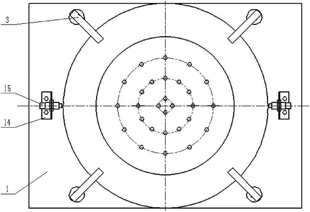 Automatic adjustment device for vacuum clamp for polishing workpieces