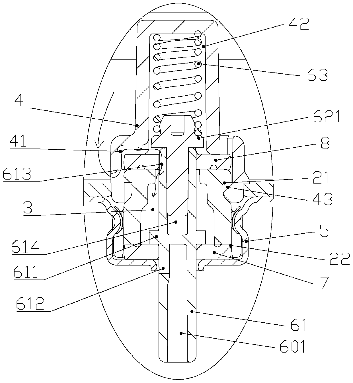 Proportional aerosol valve for inhalation administration