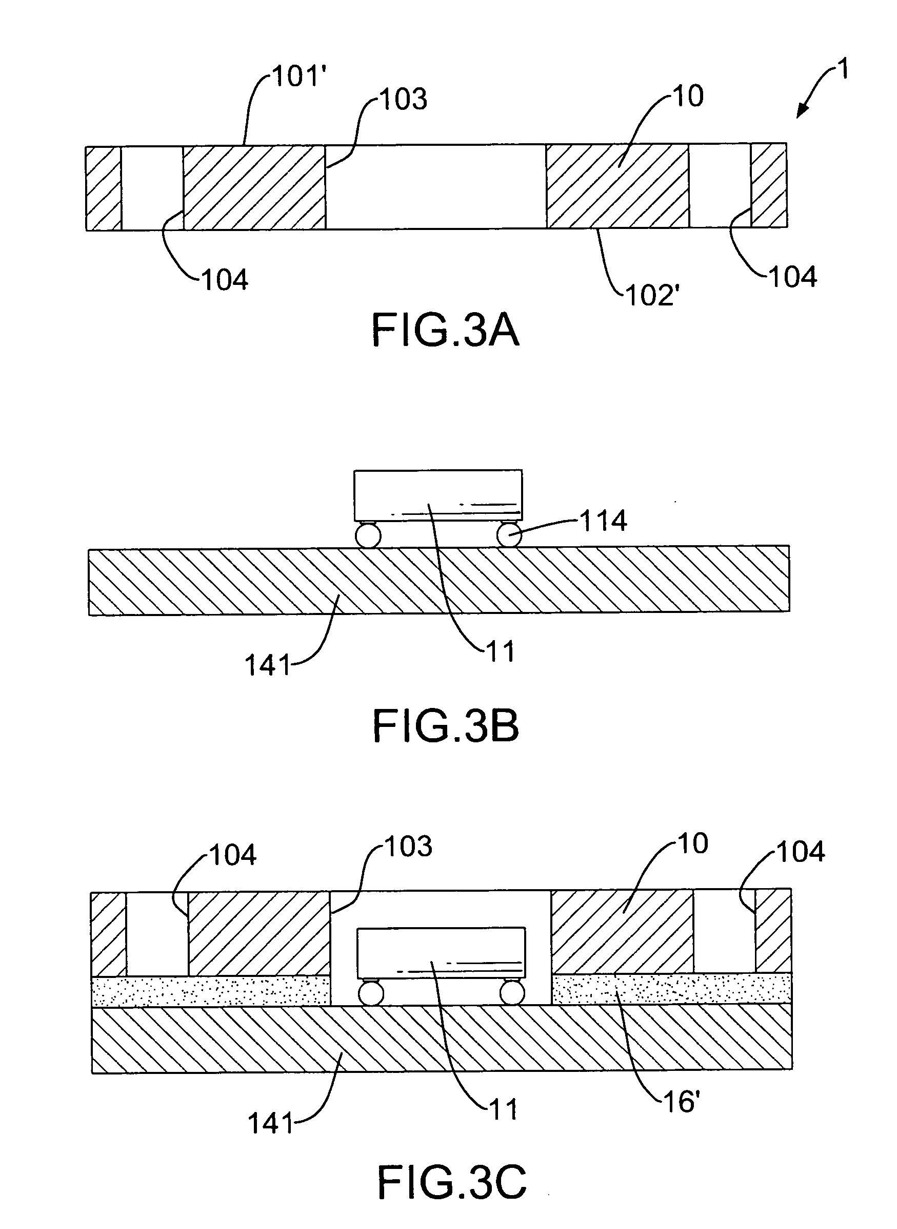 Embedded chip semiconductor having dual electronic connection faces