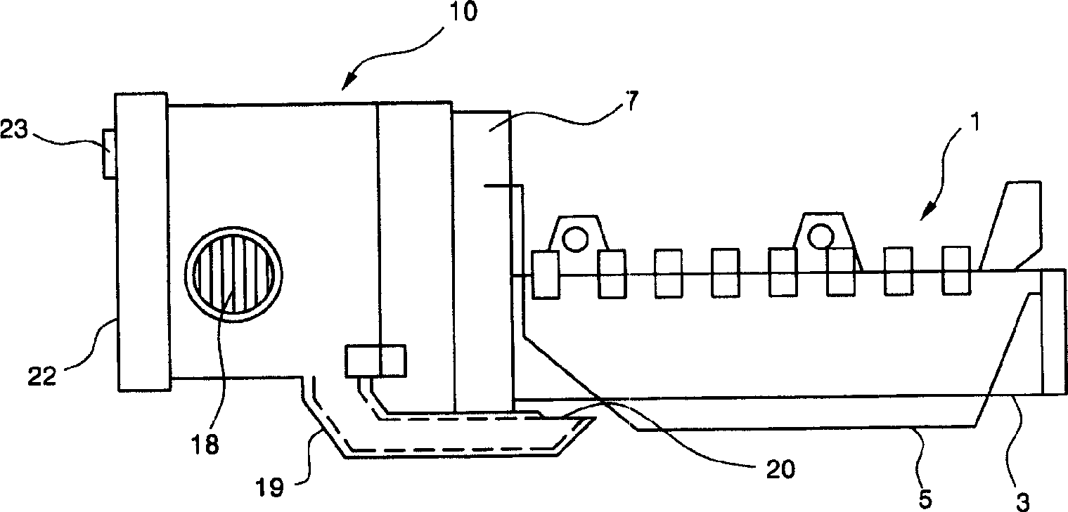 Ice making machine hoving fan component element