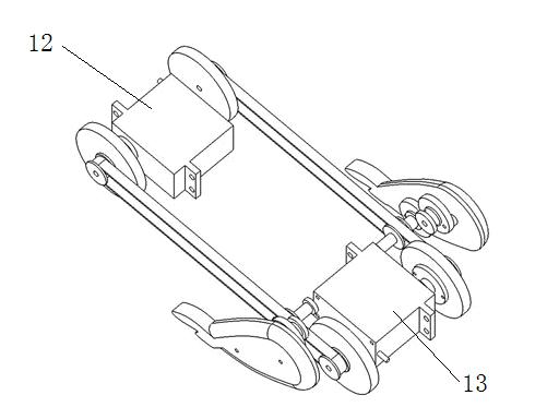 Bionic rat moving structure for memory training system for animals