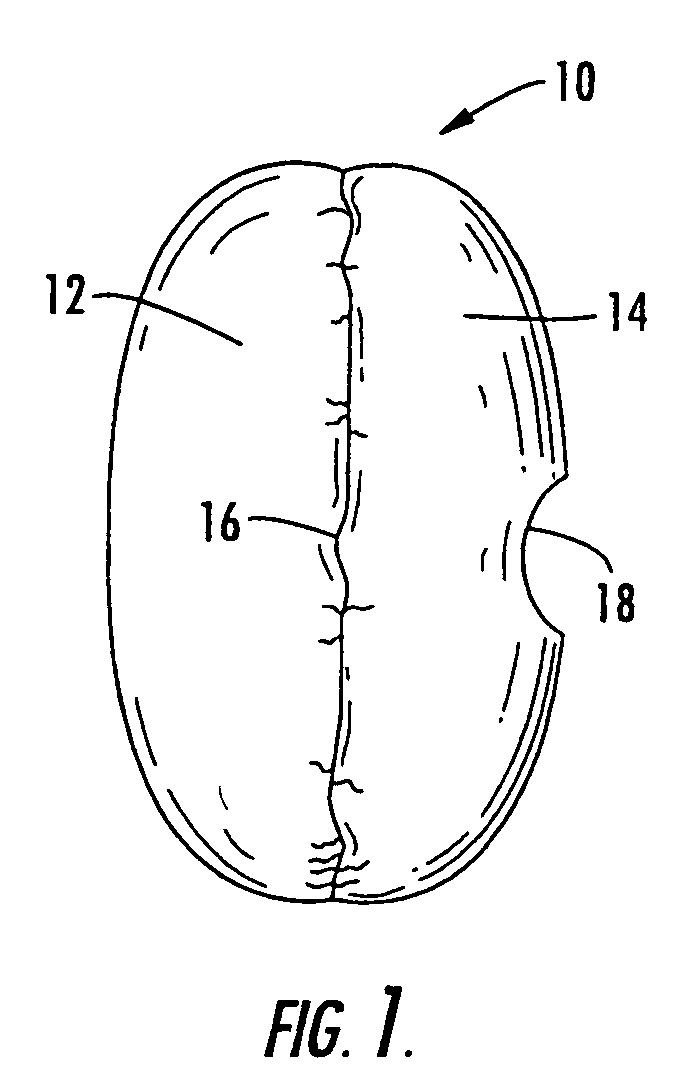 Motor vehicle air bag and fabric for use in same