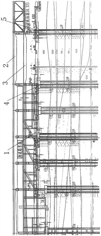 Upper and lower double-layer steel bridge beam falling structure for highway bridge and railway bridge and beam falling method of upper and lower double-layer steel bridge beam falling structure