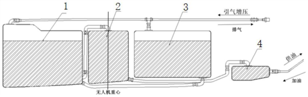 Series-parallel connection mixed oil way system for unmanned aerial vehicle