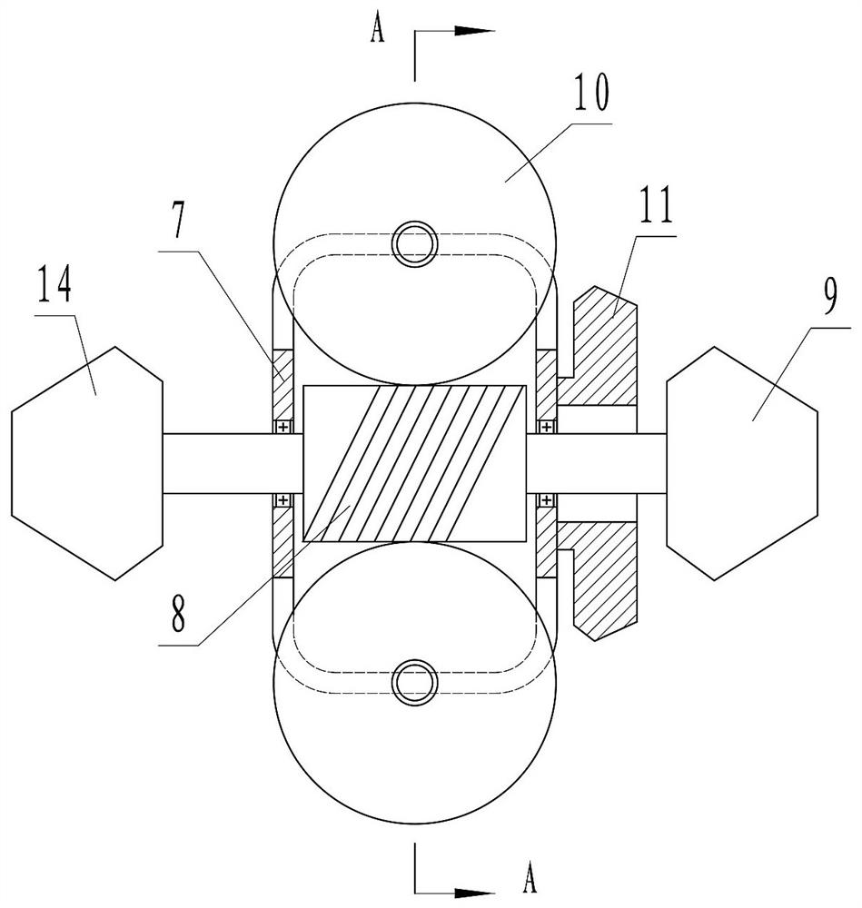 A spherical surface processing device