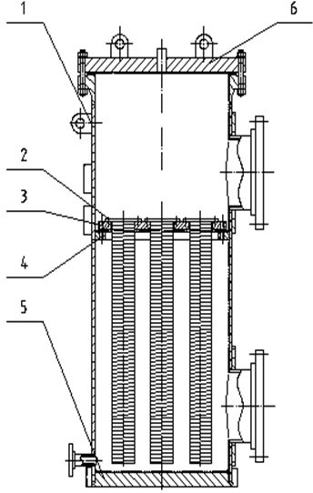 Resin catcher used in industrial water processing system