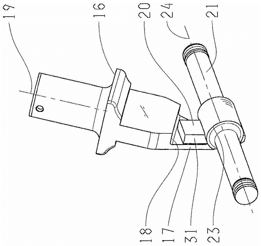 Adjusting device for hydrostatic modules