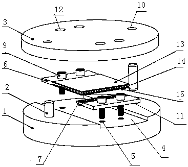 Diffusion welding auxiliary device of plate heat exchanger