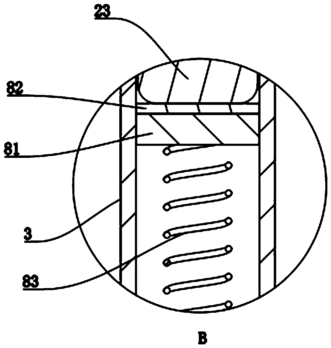 A mold for producing computer display base and its guiding structure