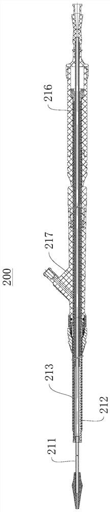 Silicone stent, implanting system and manufacturing method