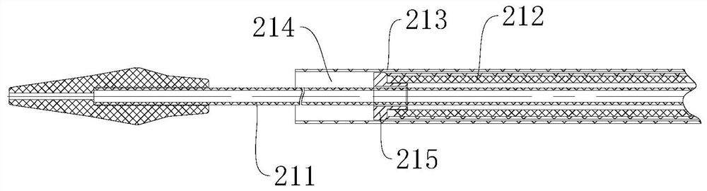 Silicone stent, implanting system and manufacturing method