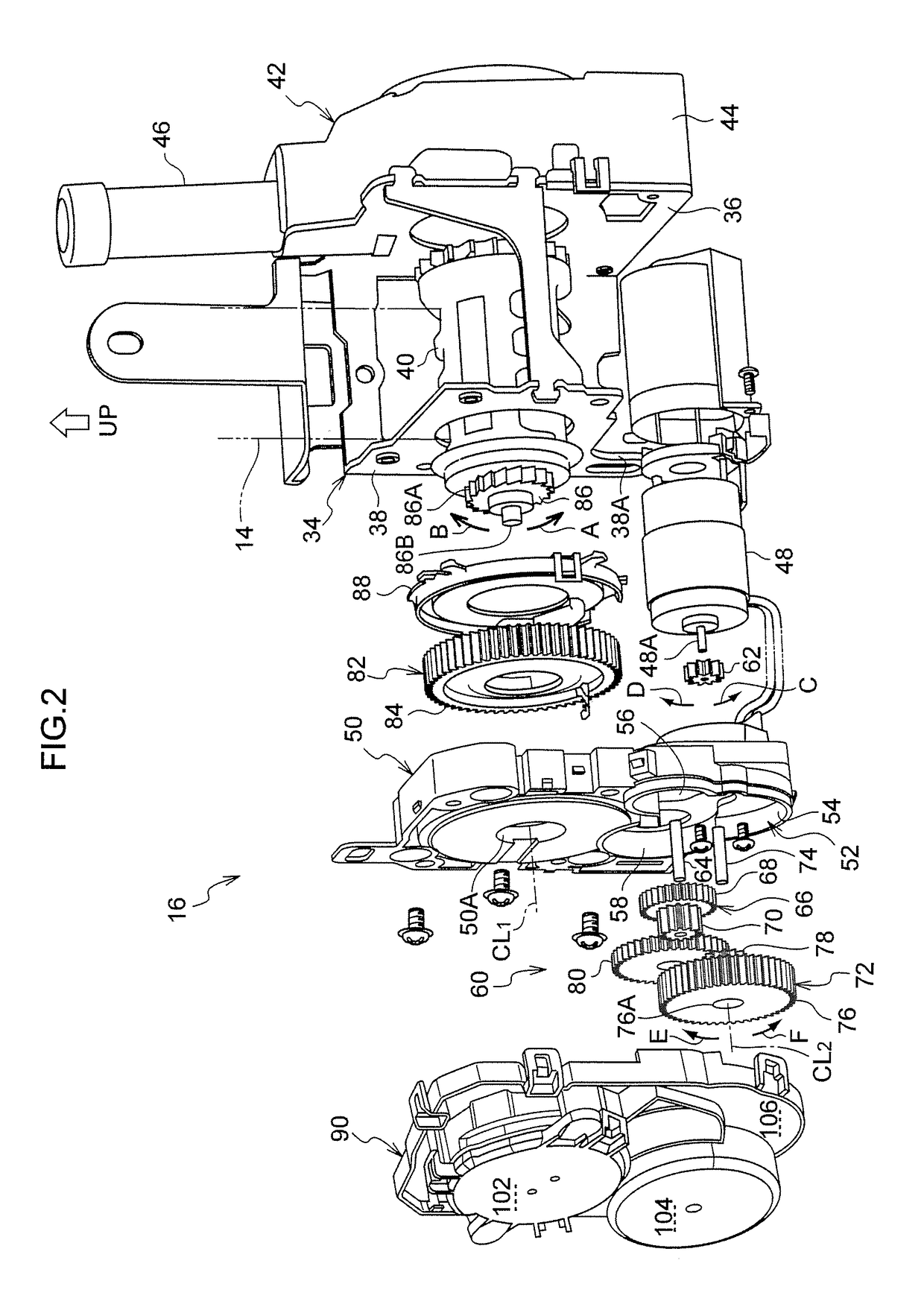 Webbing take-up device and seatbelt device