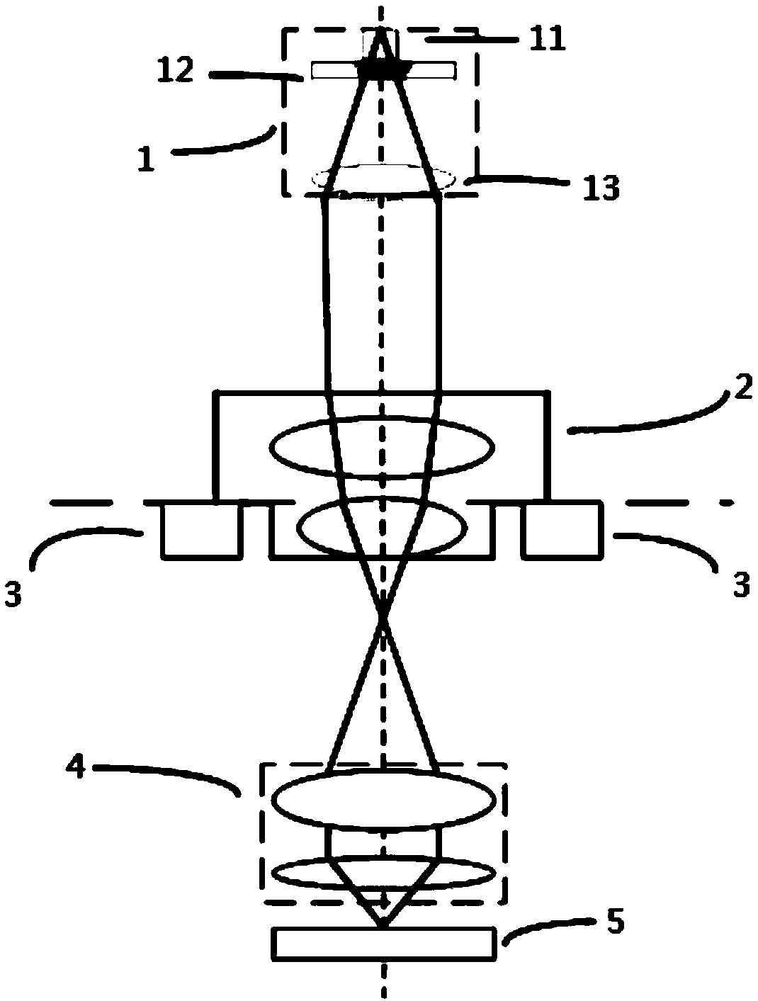 Small lens detecting device and detecting method thereof