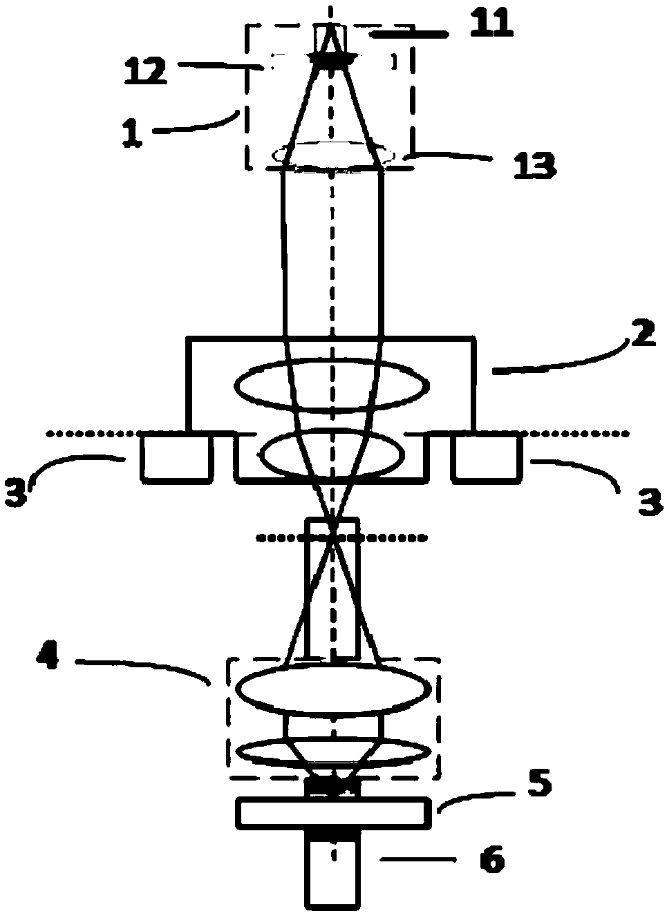 Small lens detecting device and detecting method thereof