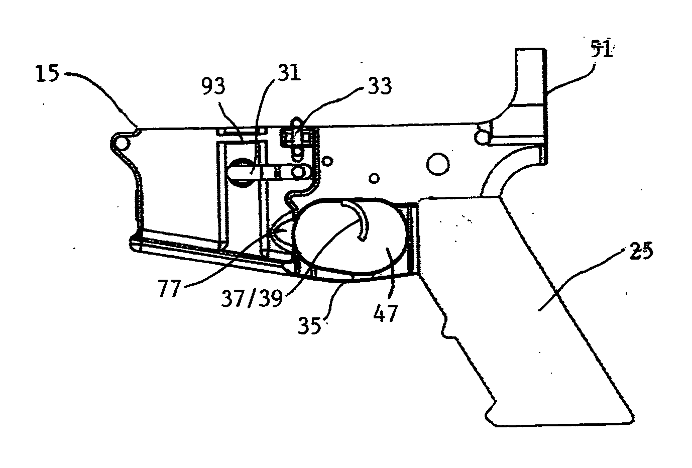 Lower receiver for firearms