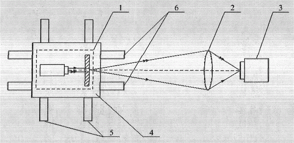 Method and device for measuring lateral magnification of optical system by combining point target images