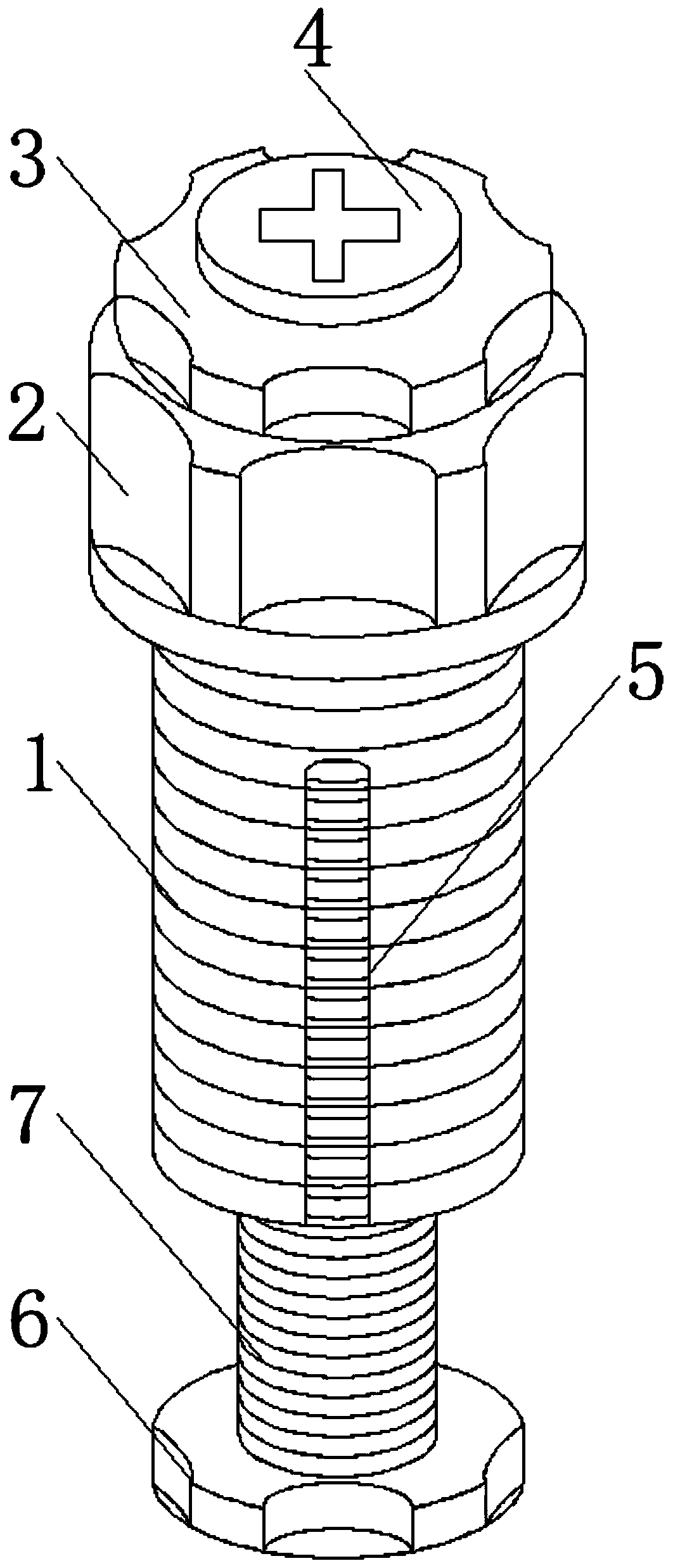 Metal fastener for nuclear power
