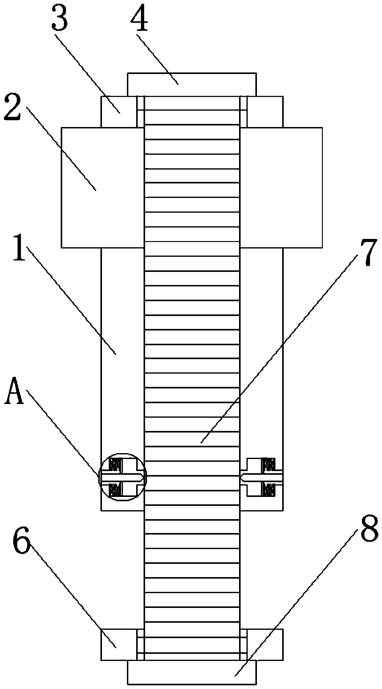 Metal fastener for nuclear power