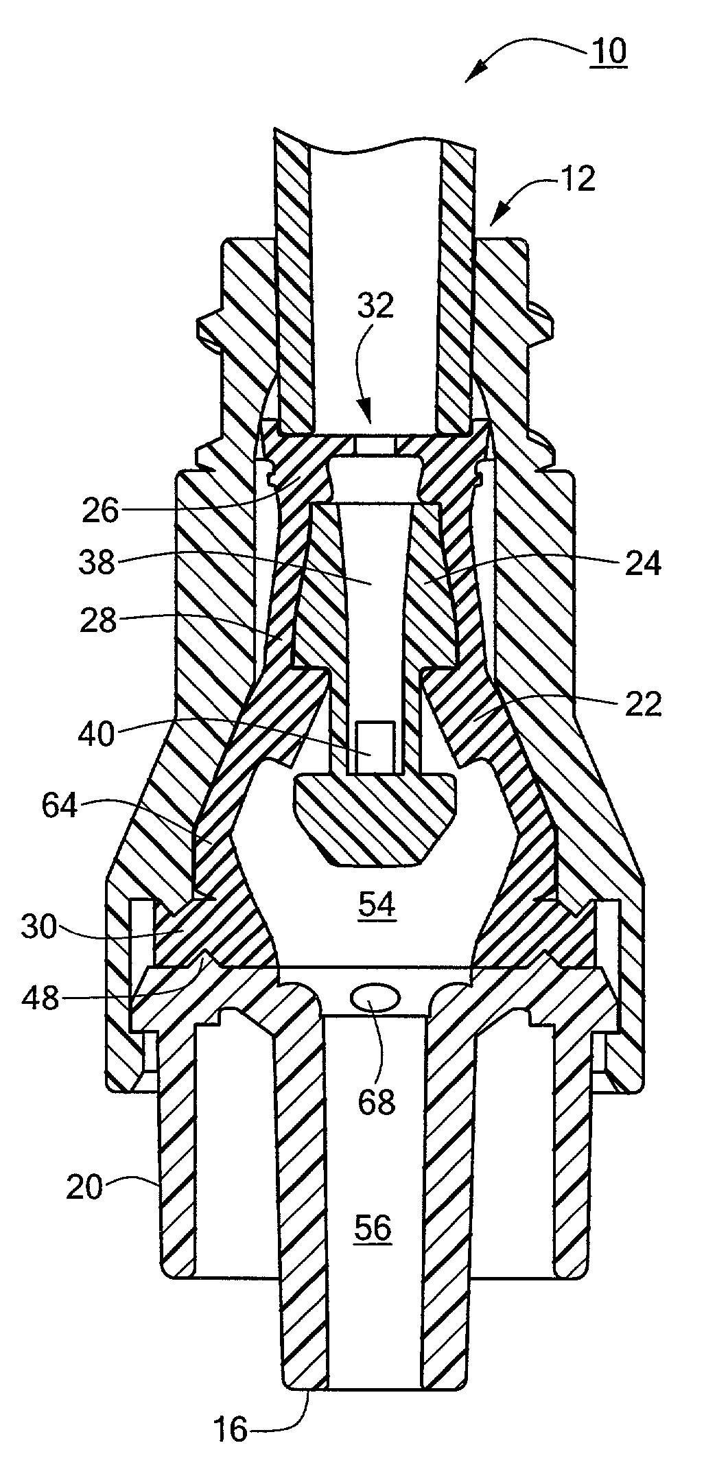 Medical valve with expandable member