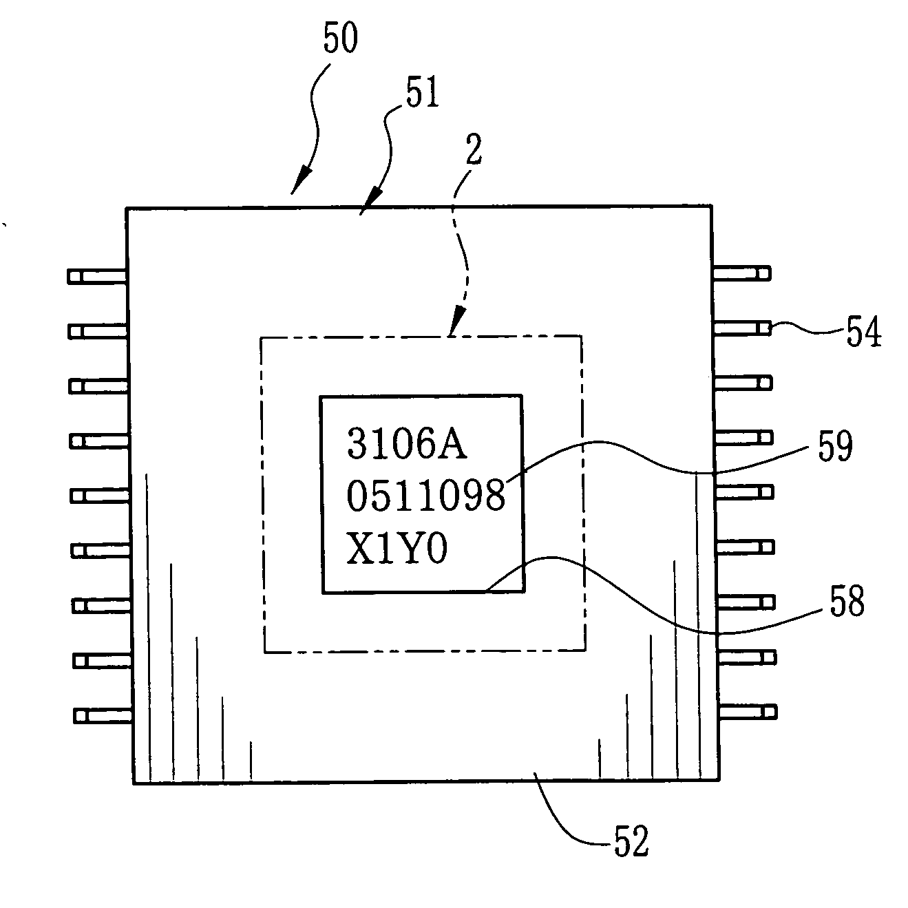 Method for recording identification information on semiconductor chip, and imaging device