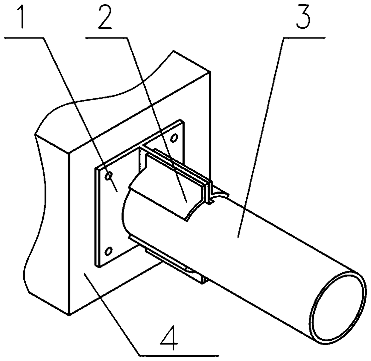 Assembly method of carbon fiber composite truss main structure and fulcrum bar