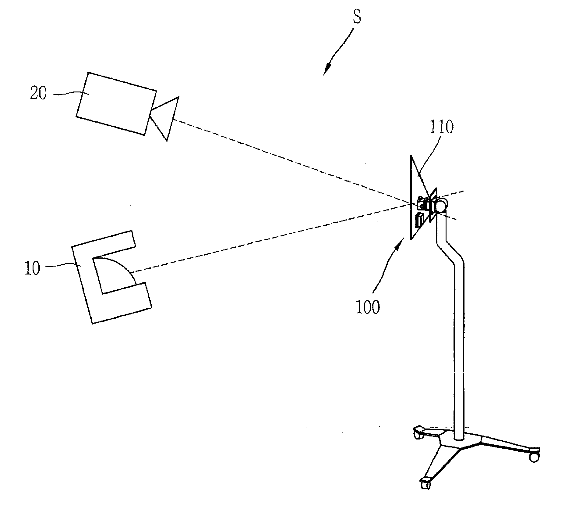 Device, system and method for calibration of camera and laser sensor