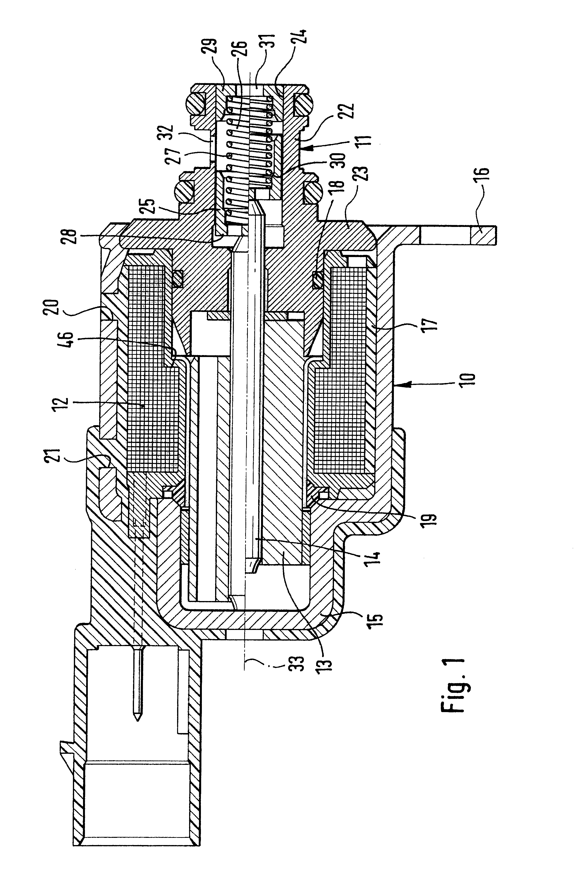 Metering unit for a fuel injection system for internal combustion engines