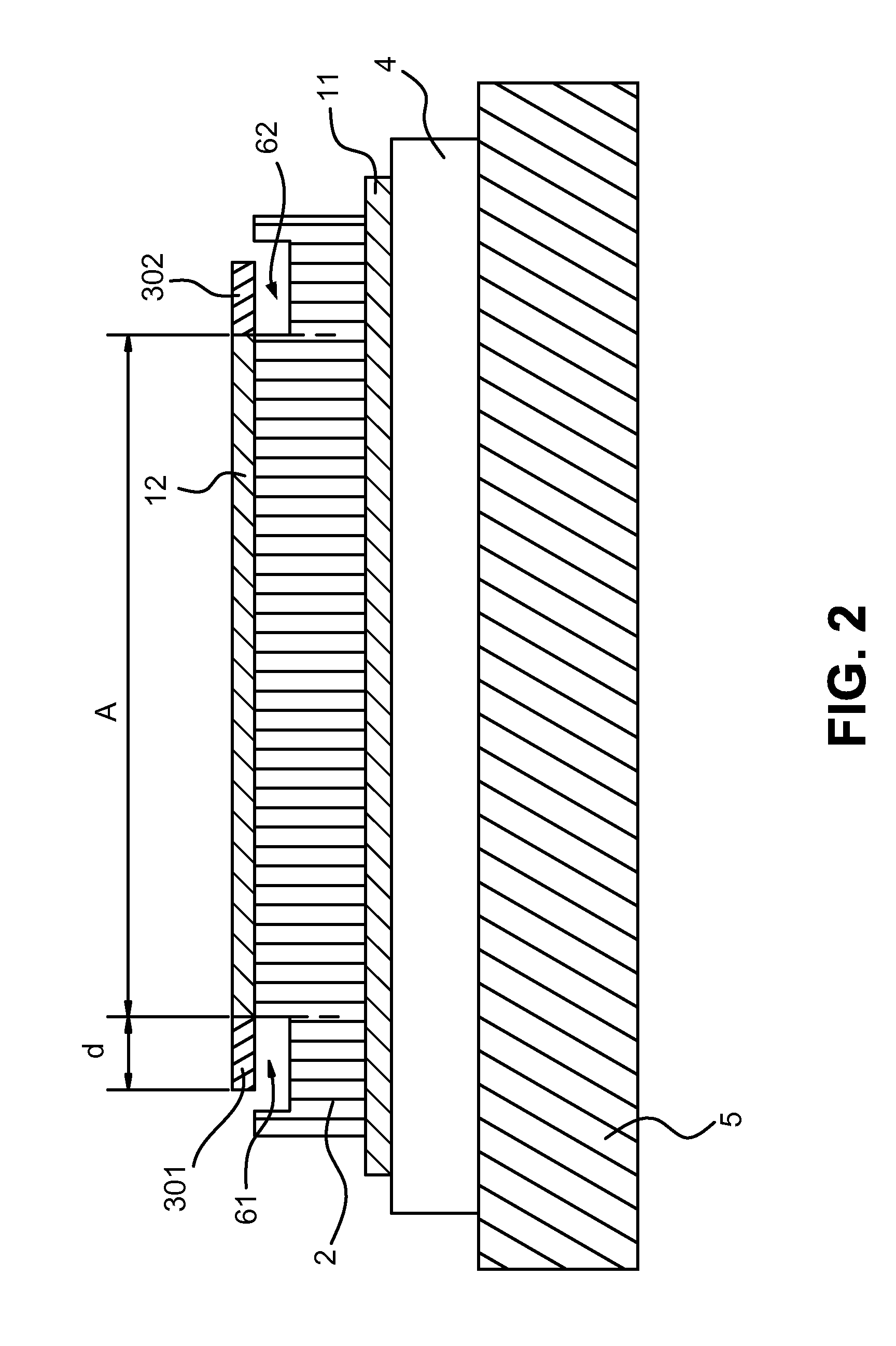 Piezoelectric resonator structure having an interference structure
