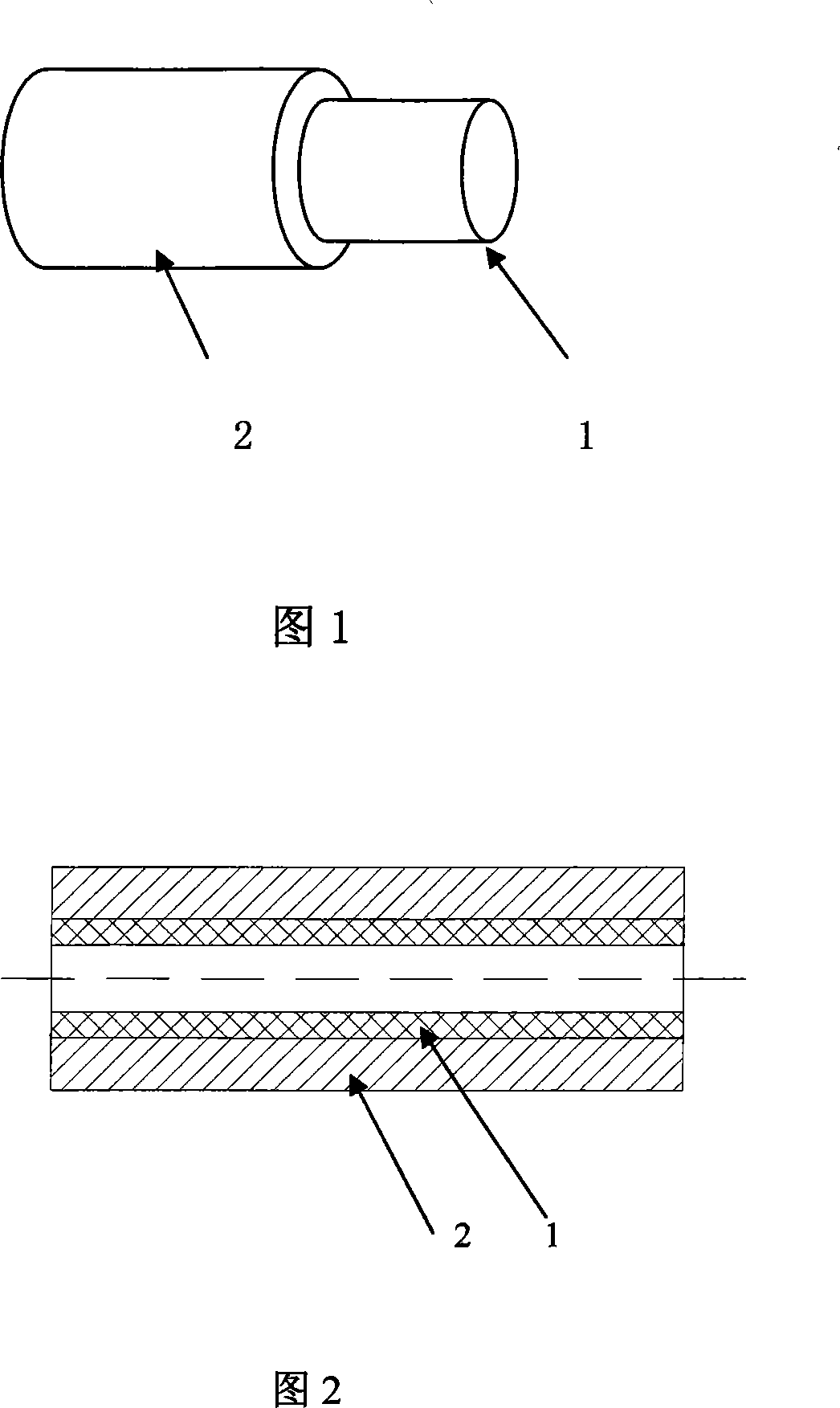 Composite oil gas tube of fluororubber and ethylene acrylate rubber and method of preparing the same