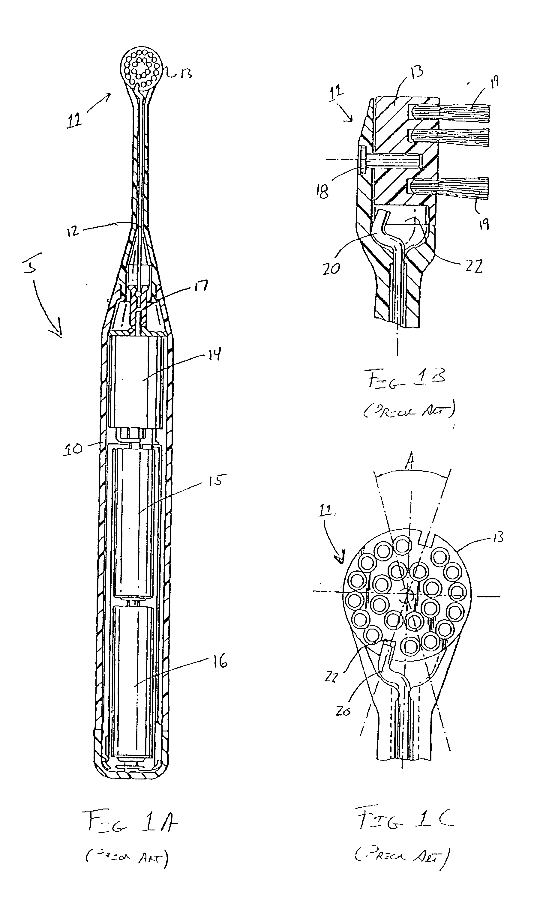 Toothbrush having a movable upstanding cleaning element