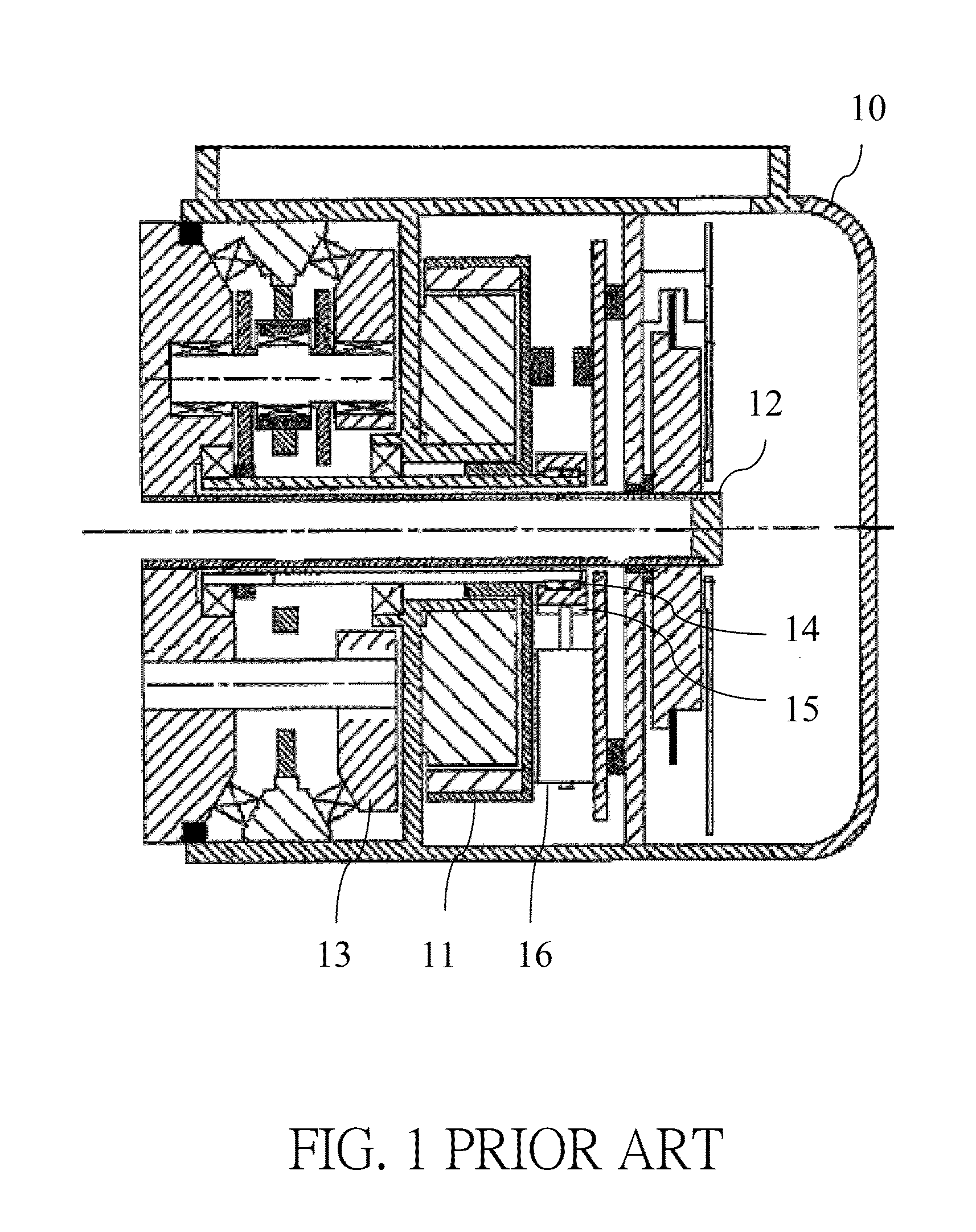 Brake device of robot arm